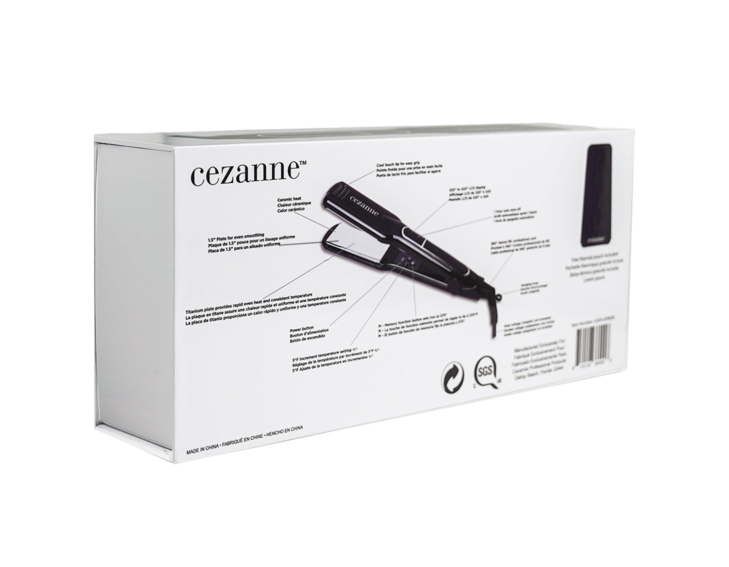 Pro Titanium Ceramic Smoothing Iron - Cezanne Hair